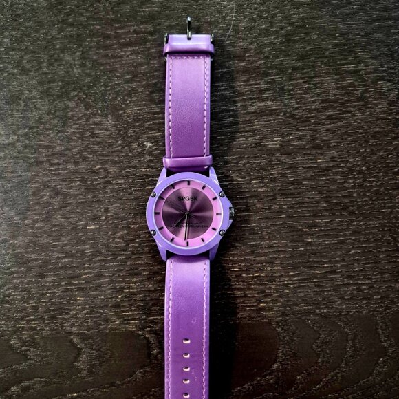 SPGBK  Unisex Britt Purple Leather Band Watch 44mm - Picture 2 of 4